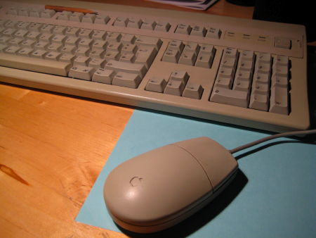 Extended Ⅱ keyboard and the mouse to go with it