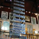 Photo from inside of District Six Museum displaying street names