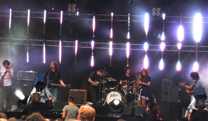 The Zutons on stage