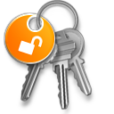 Unlocked keychain icon