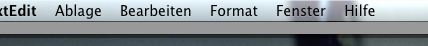 Example of the menu bar in X.5 looking bad