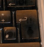 Photo of a return key
