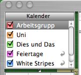 top left corner of iCal metal window with transparent bits and misplaced widgets