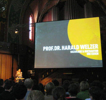 Harald Welzer speaking at see conference 2011