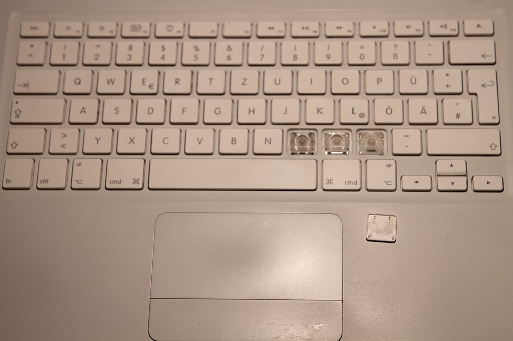 MacBook Tastatur Komplettansicht