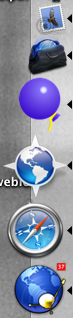 Screenshot of similar icons in the Dock