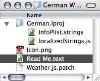 Contents of downloaded folder