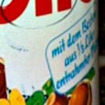 strange information on nutella label